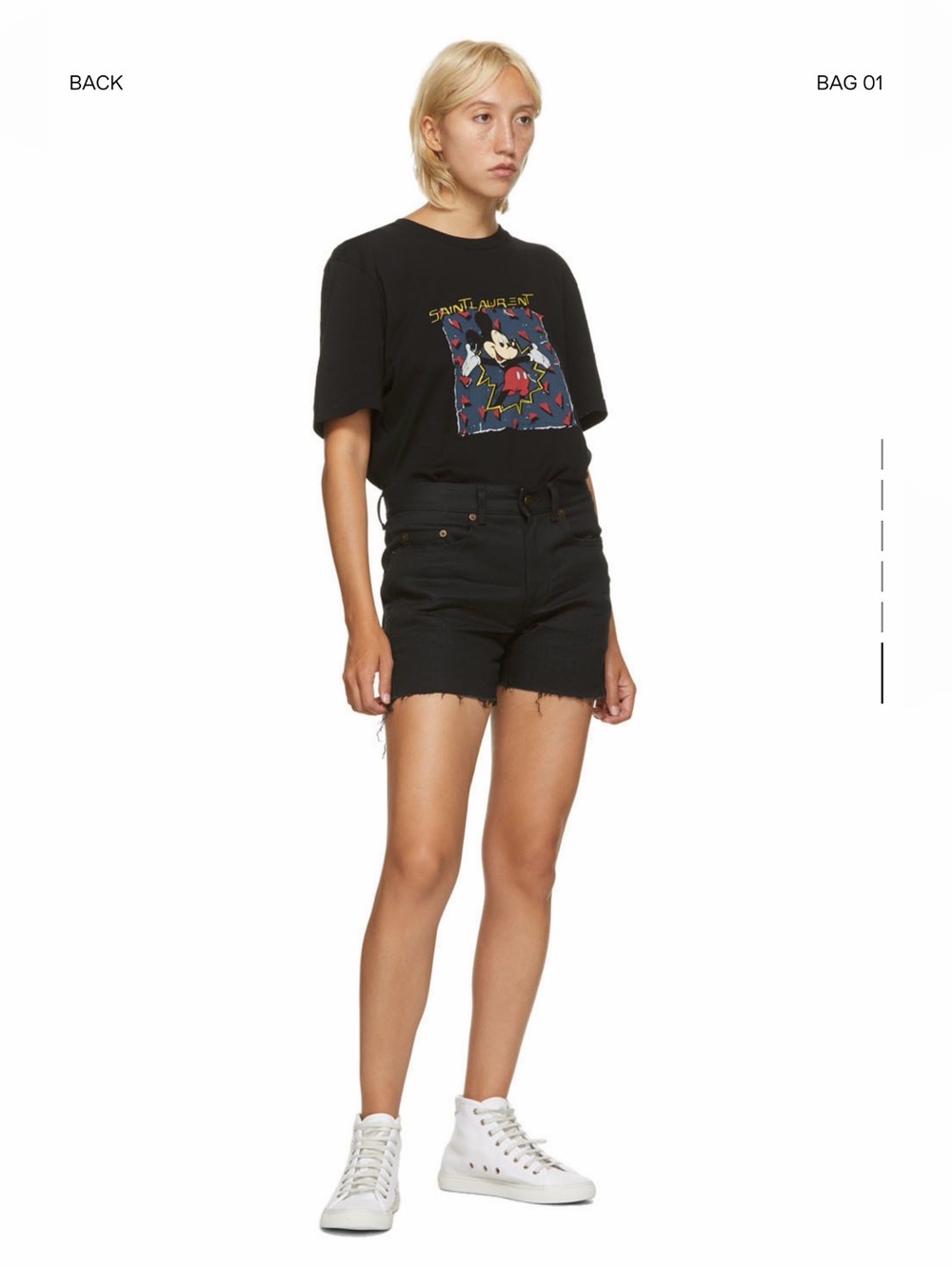 Saint Laurent white canvas Malibu sneakers - Picture 6 of 7